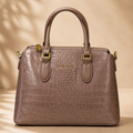 Sac Croco Dusty Rose